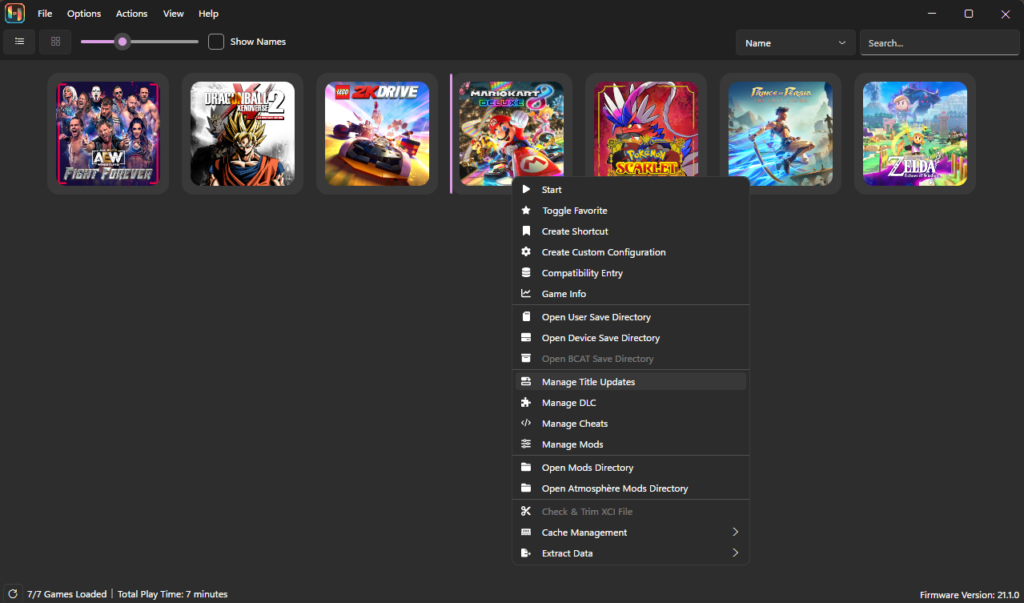 Manage Title Updates