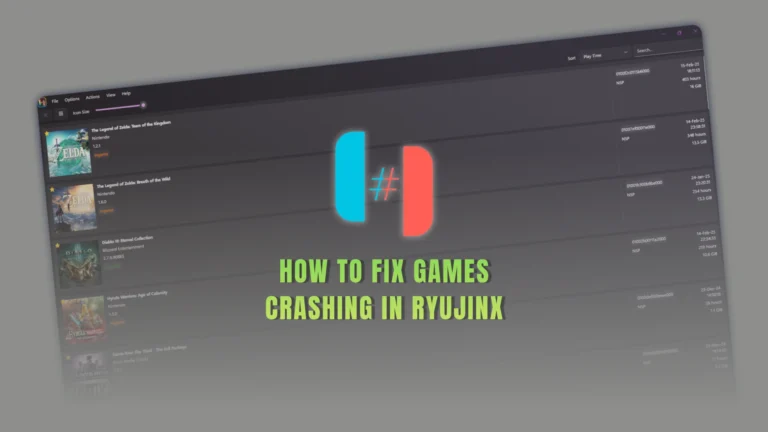 How to Fix Games Crashing in Ryujinx