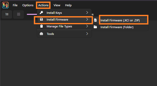 firmware installation