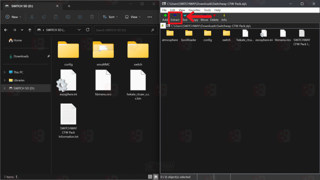 Extract the Latest CFW Pack