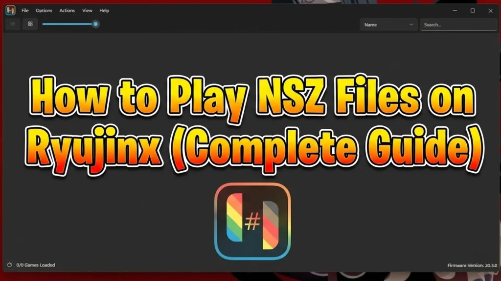 How to Play NSZ Files on Ryujinx