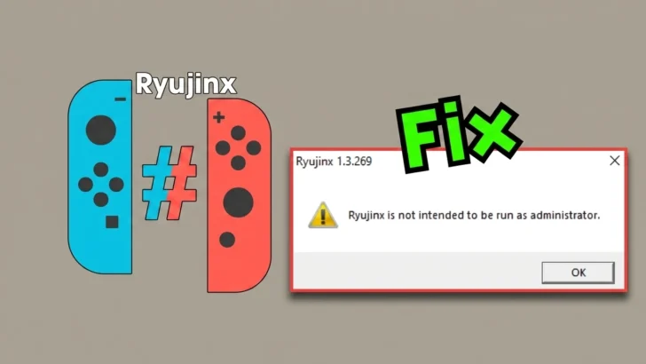 Ryujinx is not intended to be run as administrator fix